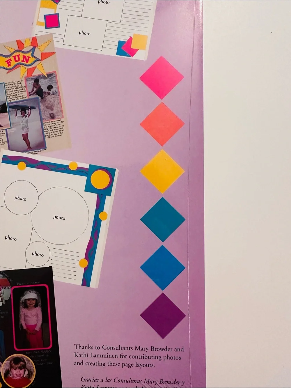 Creative Memories 10x12 BRIGHT Photo Mounting Paper - 6 colors • 12 sheets